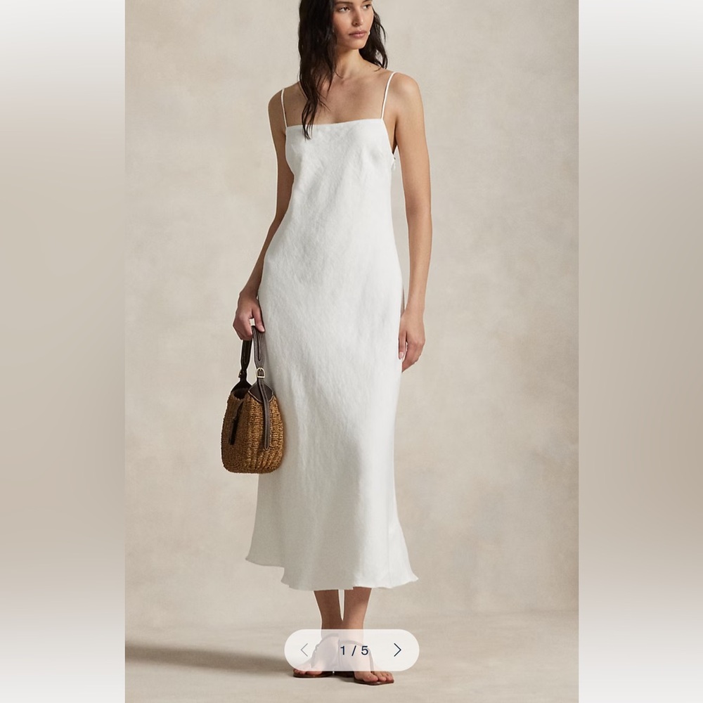 Ralph Lauren Linen Sleeveless A-Line Dress